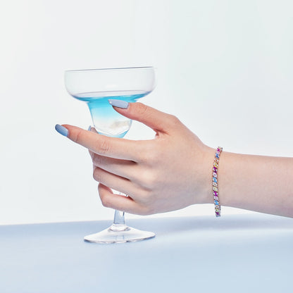 [ECHO ]Ornate Sparkling Multi Cut Party Bracelet