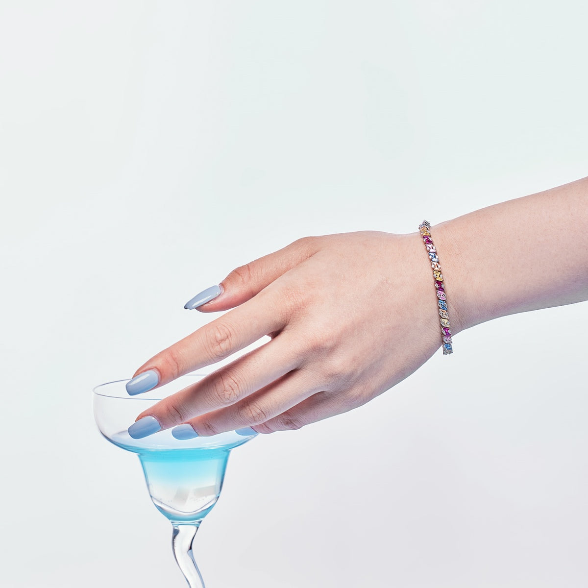 [ECHO ]Ornate Sparkling Multi Cut Party Bracelet