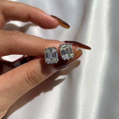 [ECHO ]Dazzling Square Shape Earrings