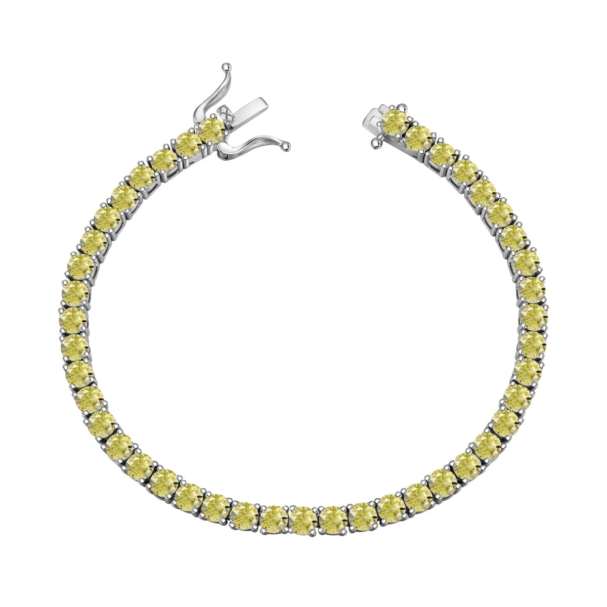 [ECHO ]Ornate Dazzling Round Cut Tennis Bracelet