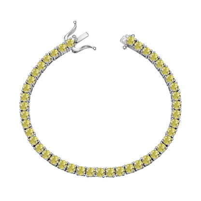 [ECHO ]Ornate Dazzling Round Cut Tennis Bracelet