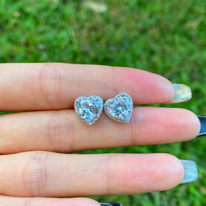 [ECHO ]Sparkling Heart Shape Lover Earrings