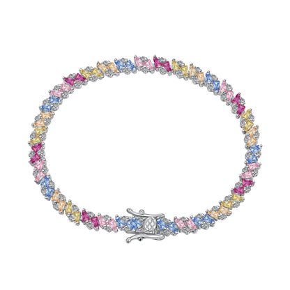 [ECHO ]Ornate Sparkling Multi Cut Party Bracelet