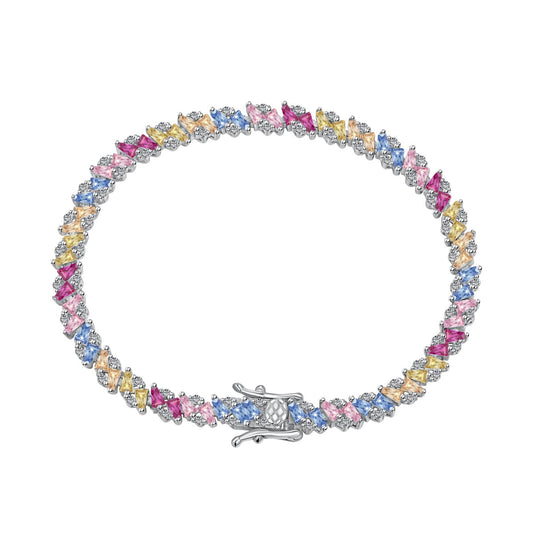 [ECHO ]Ornate Sparkling Multi Cut Party Bracelet
