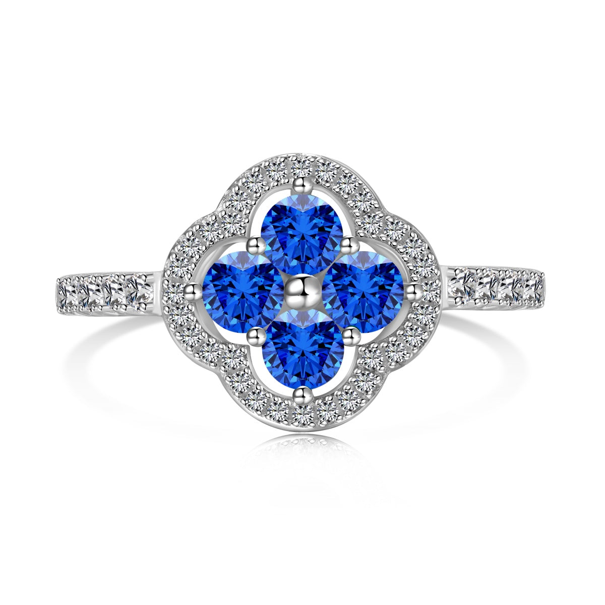 [ECHO ]Four Leaf Clover Flower Design Ring