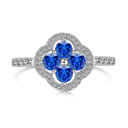 [ECHO ]Four Leaf Clover Flower Design Ring