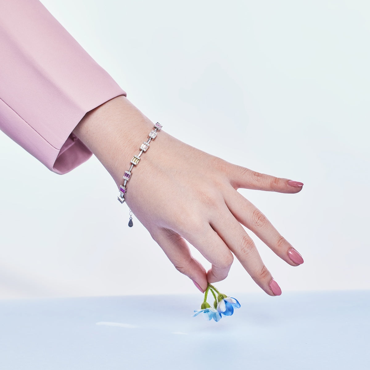 [ECHO ]Dainty Charming Emerald Cut Daily Bracelet