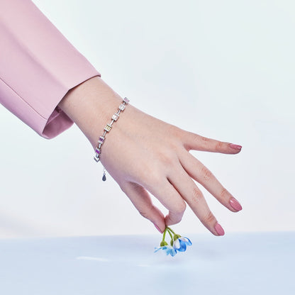 [ECHO ]Dainty Charming Emerald Cut Daily Bracelet
