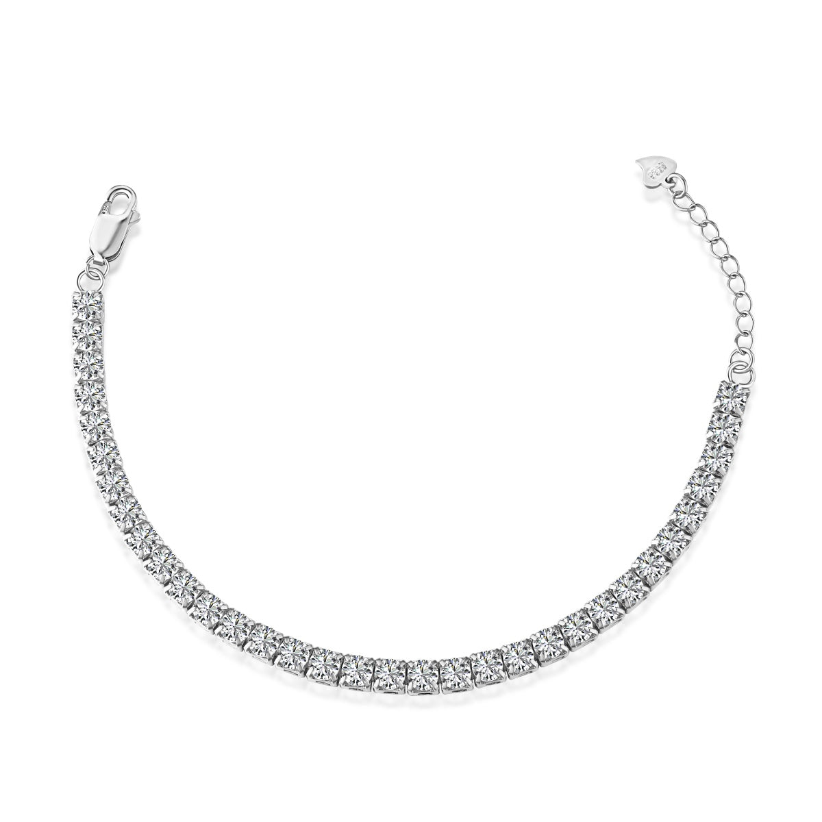 [ECHO ]Sparkling Radiant Princess Cut Tennis Bracelet