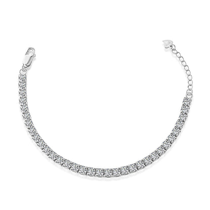 [ECHO ]Sparkling Radiant Princess Cut Tennis Bracelet