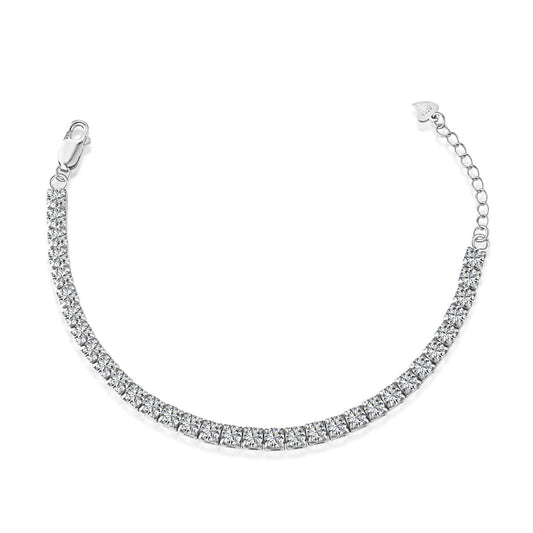 [ECHO ]Sparkling Radiant Princess Cut Tennis Bracelet