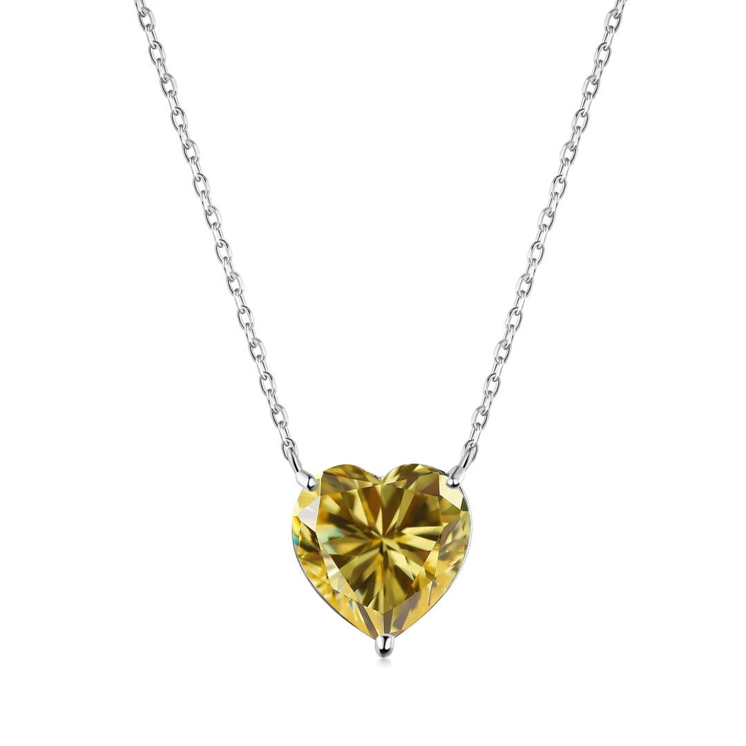 [ECHO ]6.0 carat Radiant Heart Shape Necklace