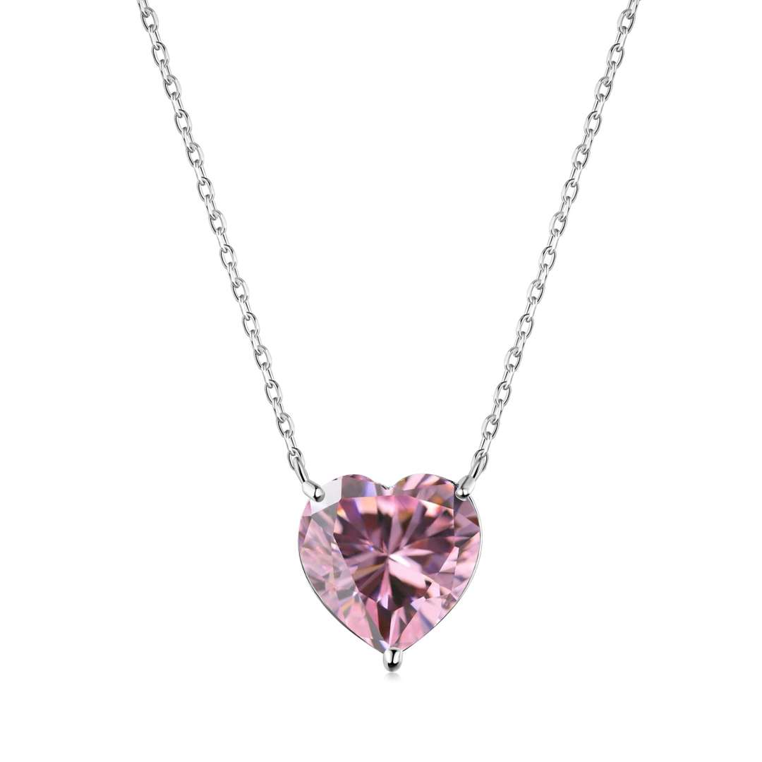 [ECHO ]6.0 carat Radiant Heart Shape Necklace