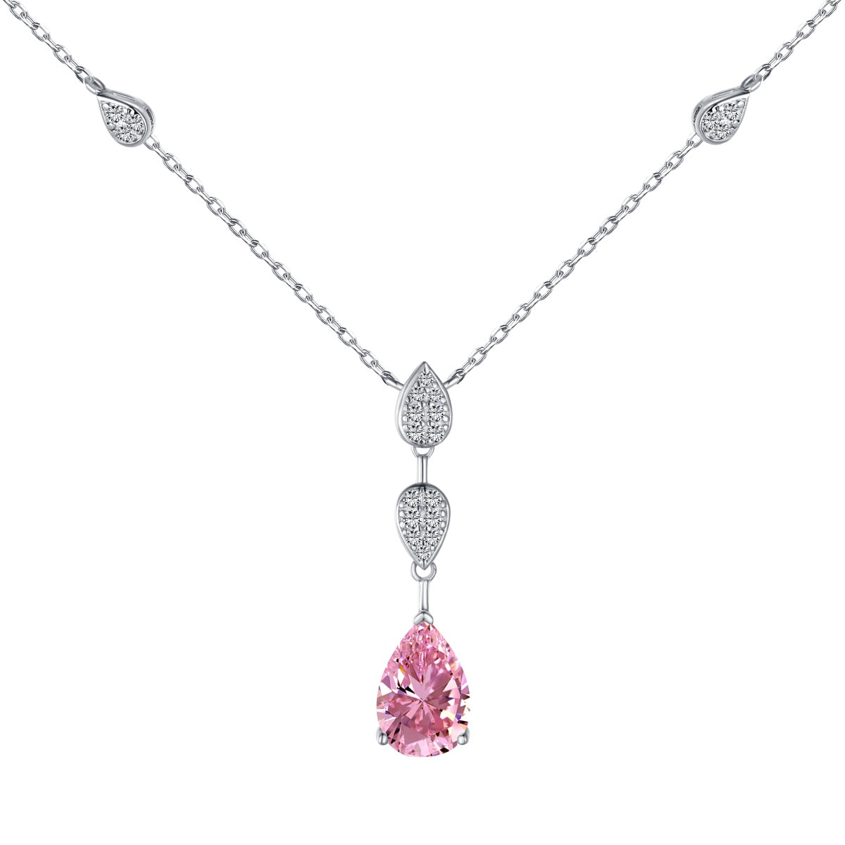 [ECHO ]Dazzling Pear Cut Necklace