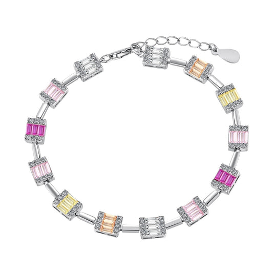 [ECHO ]Dainty Charming Emerald Cut Daily Bracelet