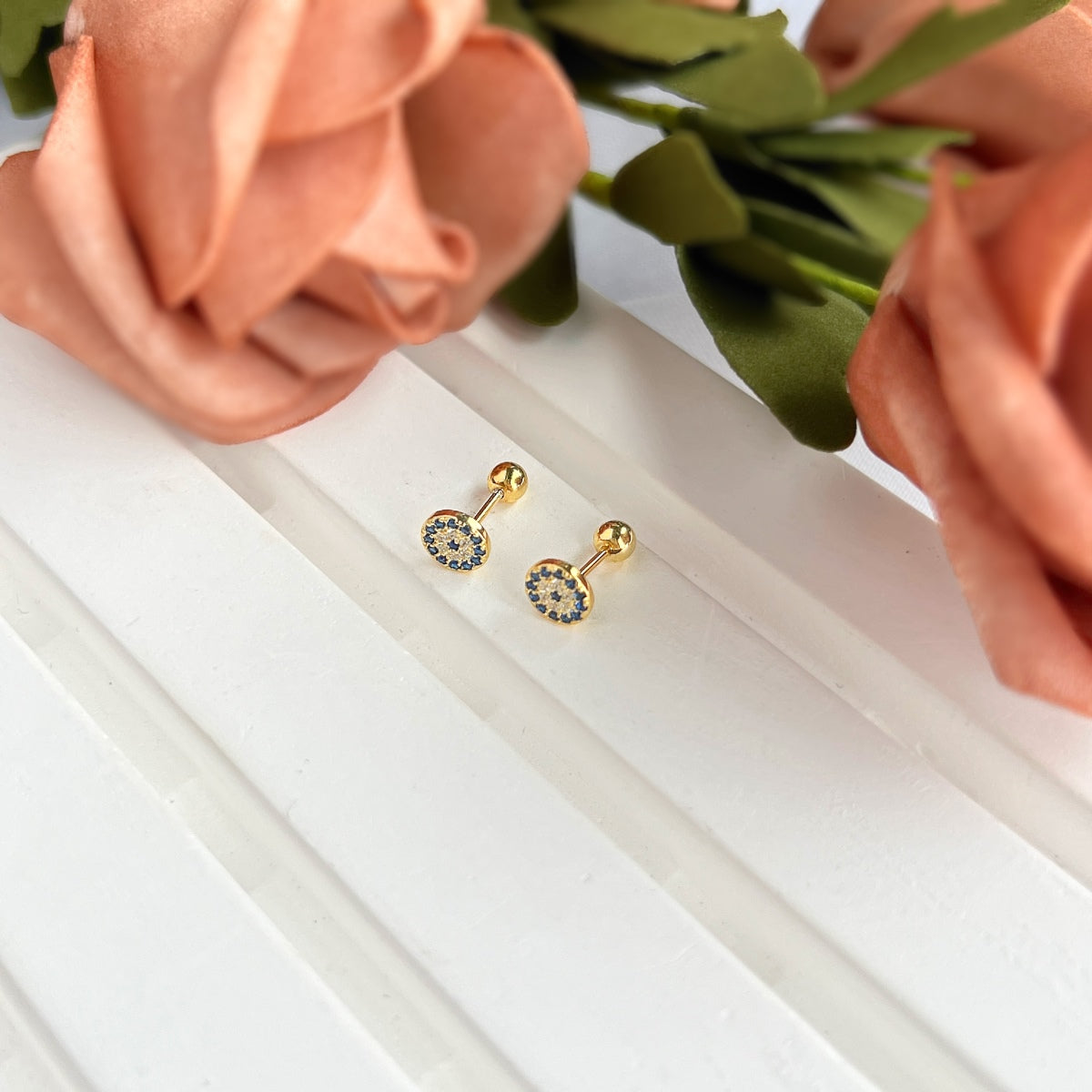 [ECHO ]Devil's Eye Ear Bone Nail Earrings