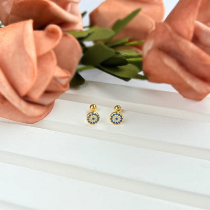 [ECHO ]Devil's Eye Ear Bone Nail Earrings