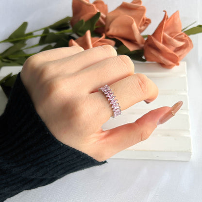 [ECHO ]Gorgeous Marquise Cut Tennis Ring