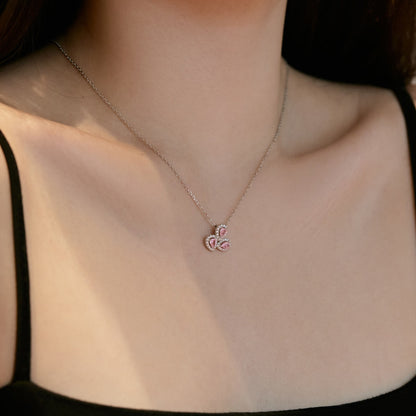 [ECHO ]Elegant Flower Shape Pear Cut Necklace