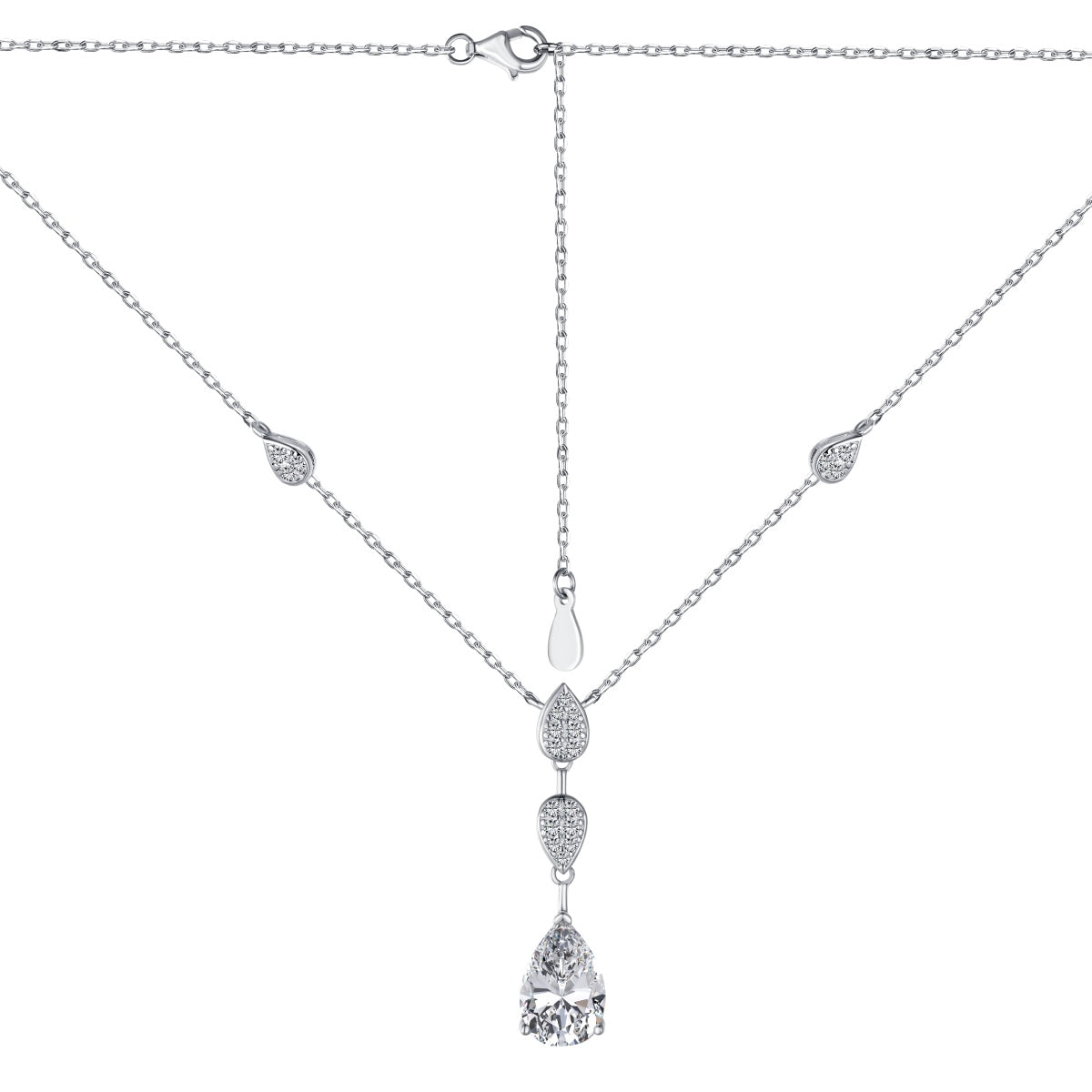 [ECHO ]Dazzling Pear Cut Necklace