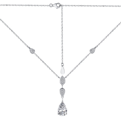 [ECHO ]Dazzling Pear Cut Necklace