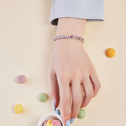 [ECHO ]Dazzling Unique Multi Shape Daily Bracelet