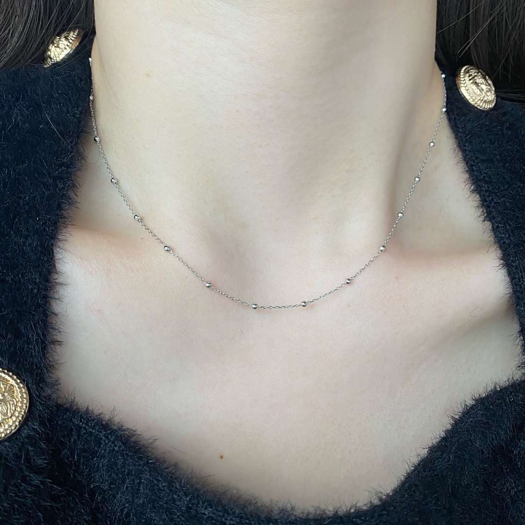 [ECHO ]Small Bead Clavicle Chain Simple Necklace
