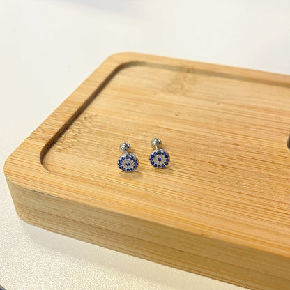 [ECHO ]Devil's Eye Ear Bone Nail Earrings