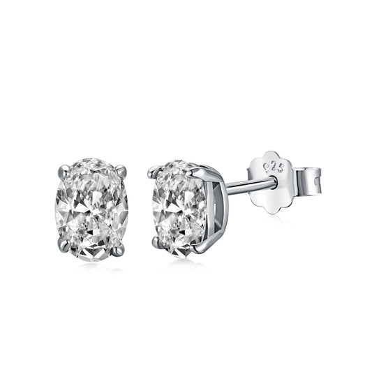[ECHO ]Oval Classic Dignified Elegant Earrings