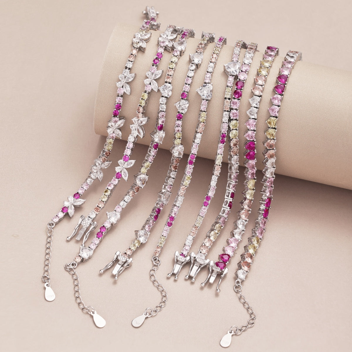 [ECHO ]Delicate Colorful Emerald Cut Party Bracelet