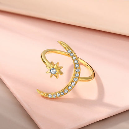 [ECHO ]Eternity Moon & Star Ring