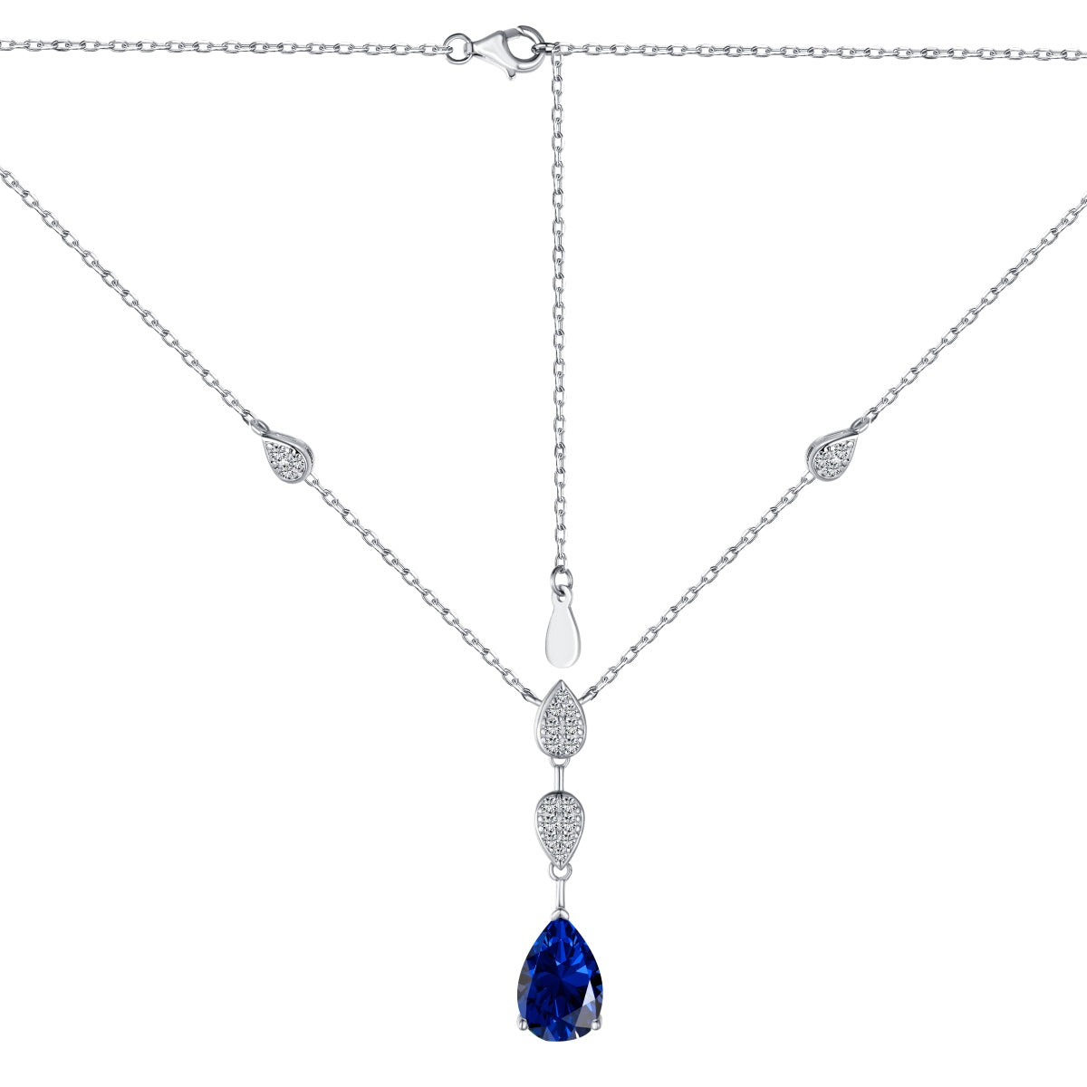[ECHO ]Dazzling Pear Cut Necklace
