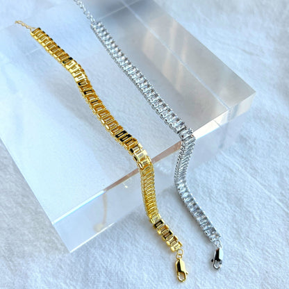 [ECHO ]Exquisite Emerald Cut Daily Bracelet