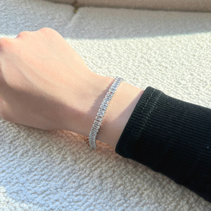 [ECHO ]Exquisite Emerald Cut Daily Bracelet