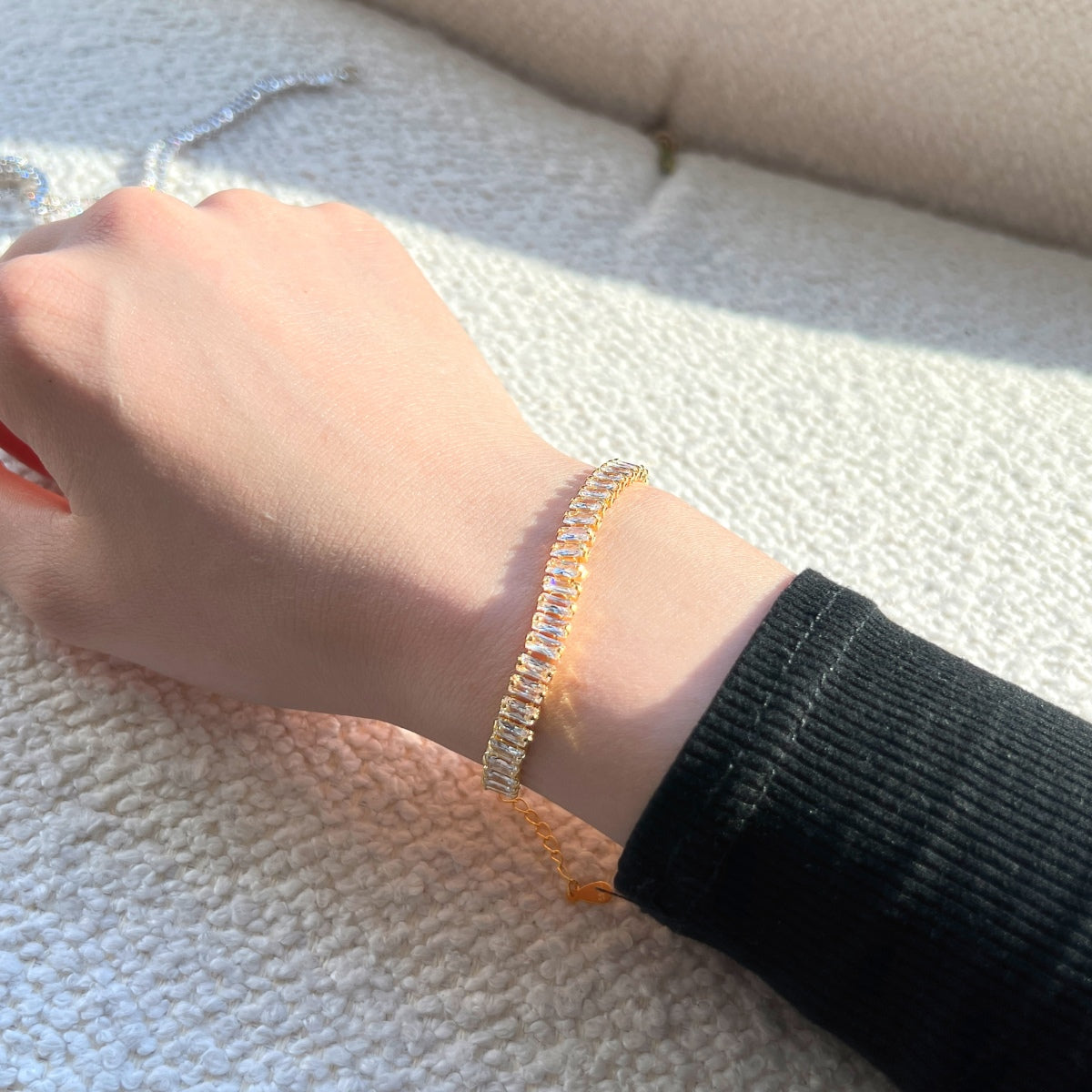 [ECHO ]Exquisite Emerald Cut Daily Bracelet