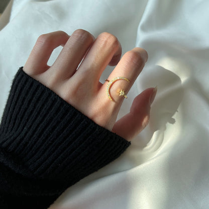 [ECHO ]Eternity Moon & Star Ring
