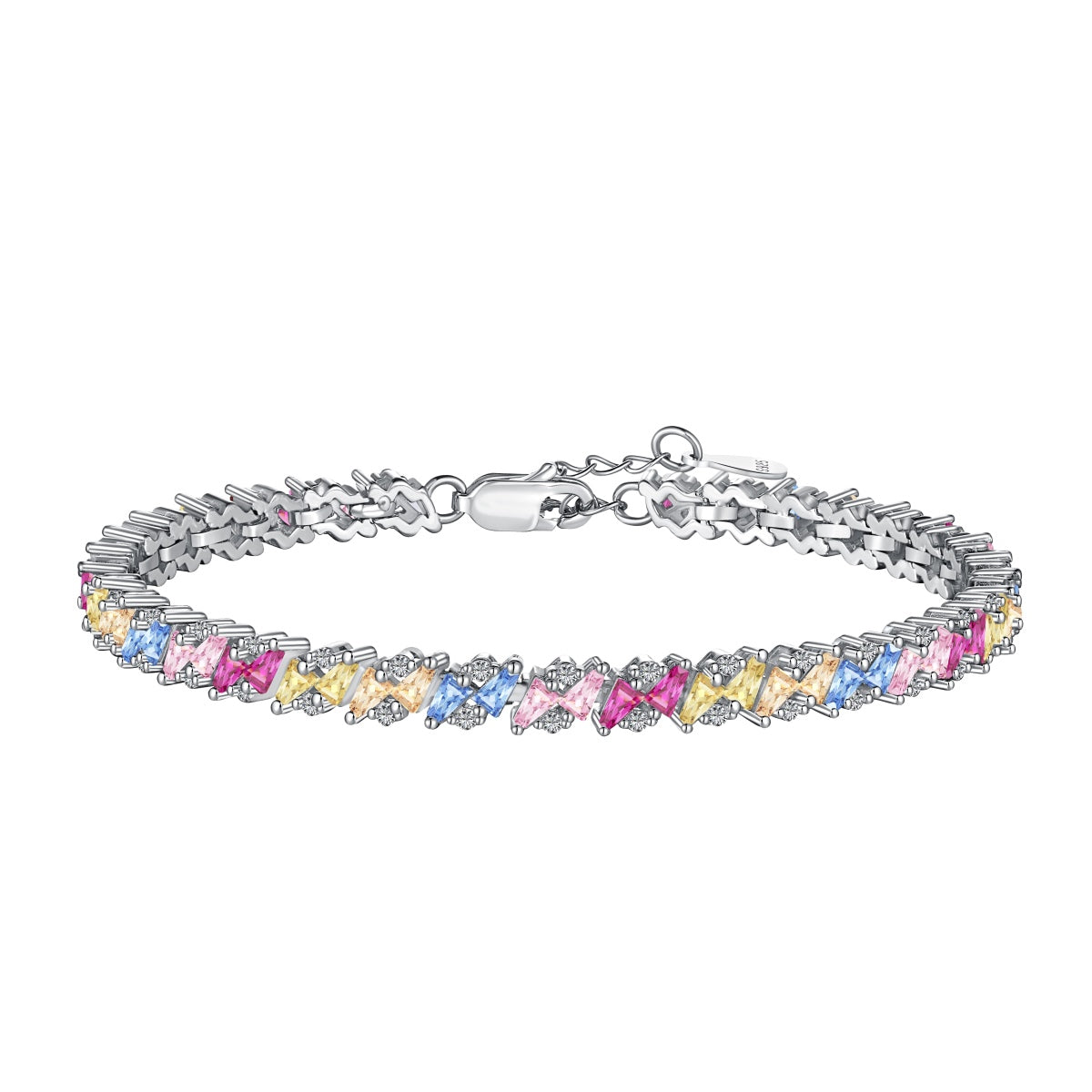 [ECHO ]Ornate Sparkling Multi Cut Party Bracelet