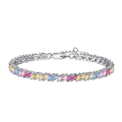 [ECHO ]Ornate Sparkling Multi Cut Party Bracelet
