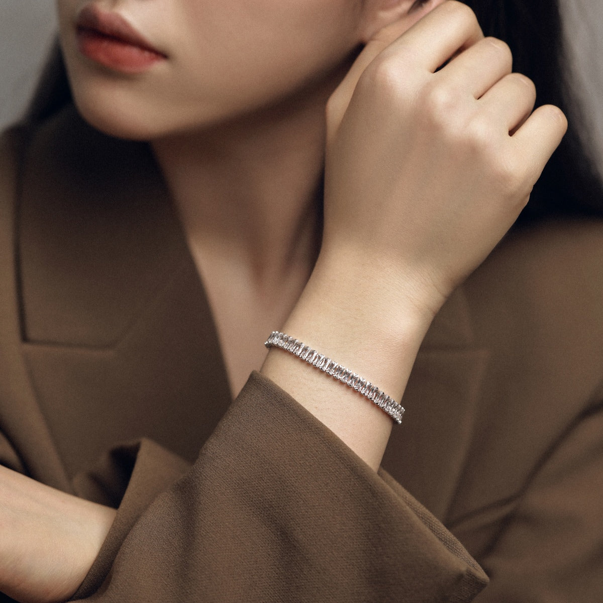 [ECHO ]Exquisite Emerald Cut Daily Bracelet