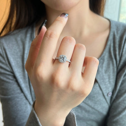 [ECHO ]Dazzling Resplendent Round Cut Wedding Ring
