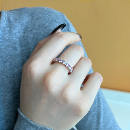 [ECHO ]Eternity Round Cut Tennis Ring
