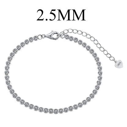 [ECHO ]Dazzling Sparkling Round Cut Daily Bracelet