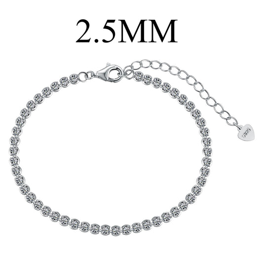 [ECHO ]Dazzling Sparkling Round Cut Daily Bracelet
