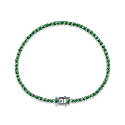 [ECHO ]Dazzling Colorful Round Cut Daily Bracelet