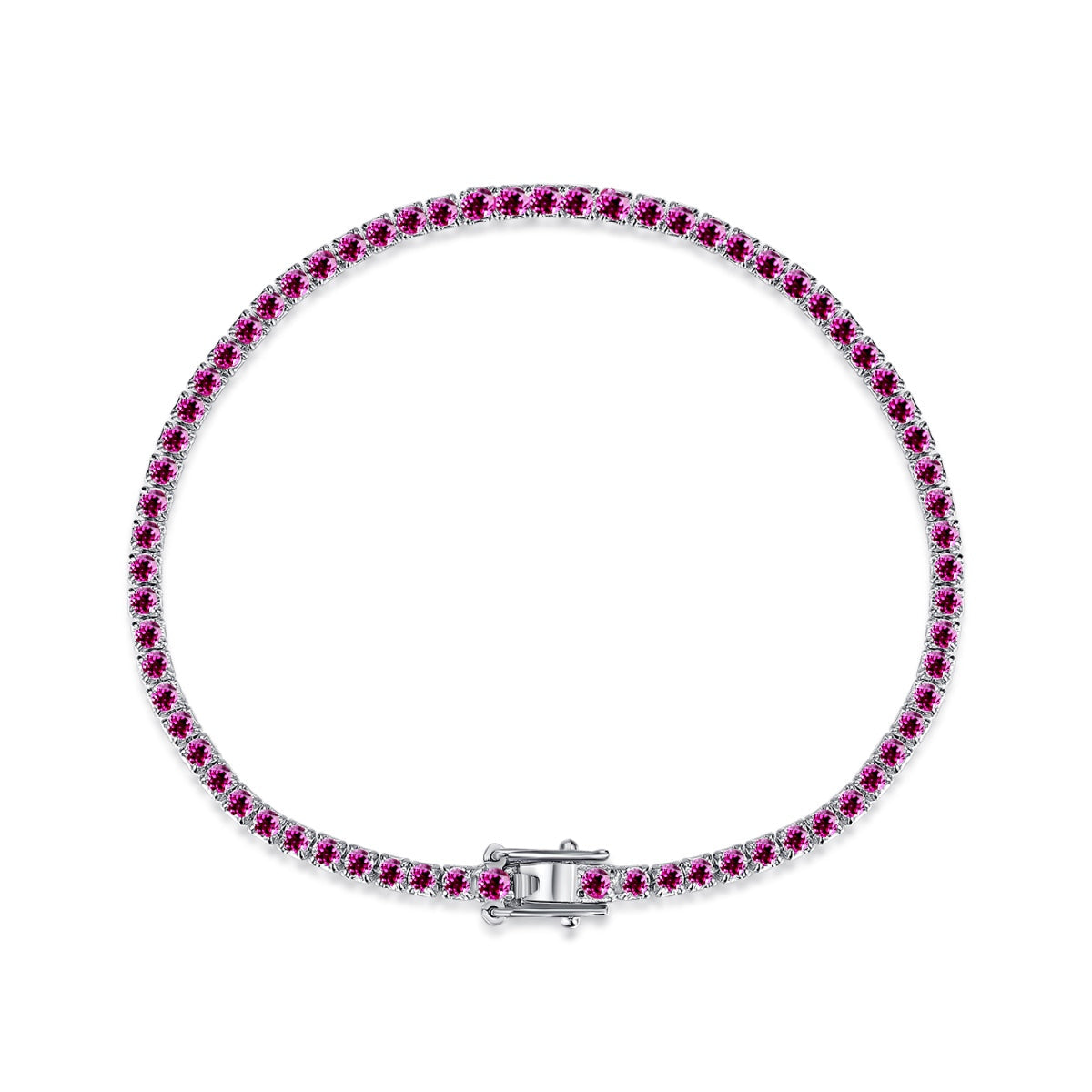 [ECHO ]Dazzling Colorful Round Cut Daily Bracelet