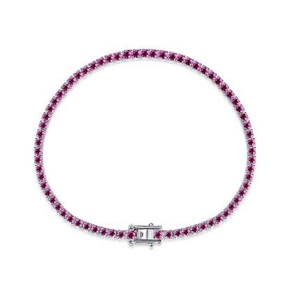 [ECHO ]Dazzling Colorful Round Cut Daily Bracelet