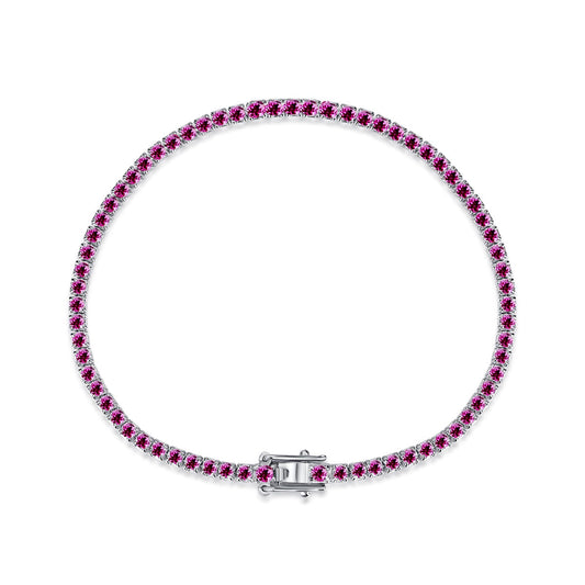 [ECHO ]Dazzling Colorful Round Cut Daily Bracelet