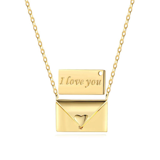 [ECHO ]Envelope Heart Shape Mother's Day Necklace
