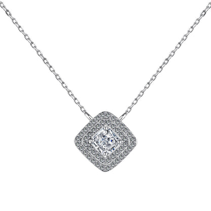 [ECHO ]Sparkling Asscher Cut Necklace