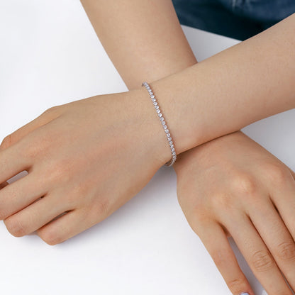 [ECHO ]Dazzling Sparkling Round Cut Daily Bracelet